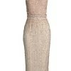 Sequin Embroidered Sheath Dress