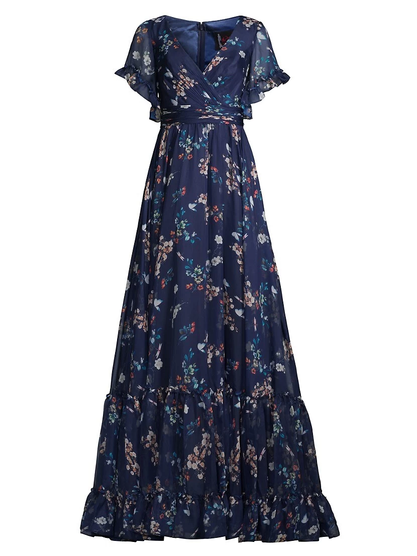 Floral Empire Waist Gown