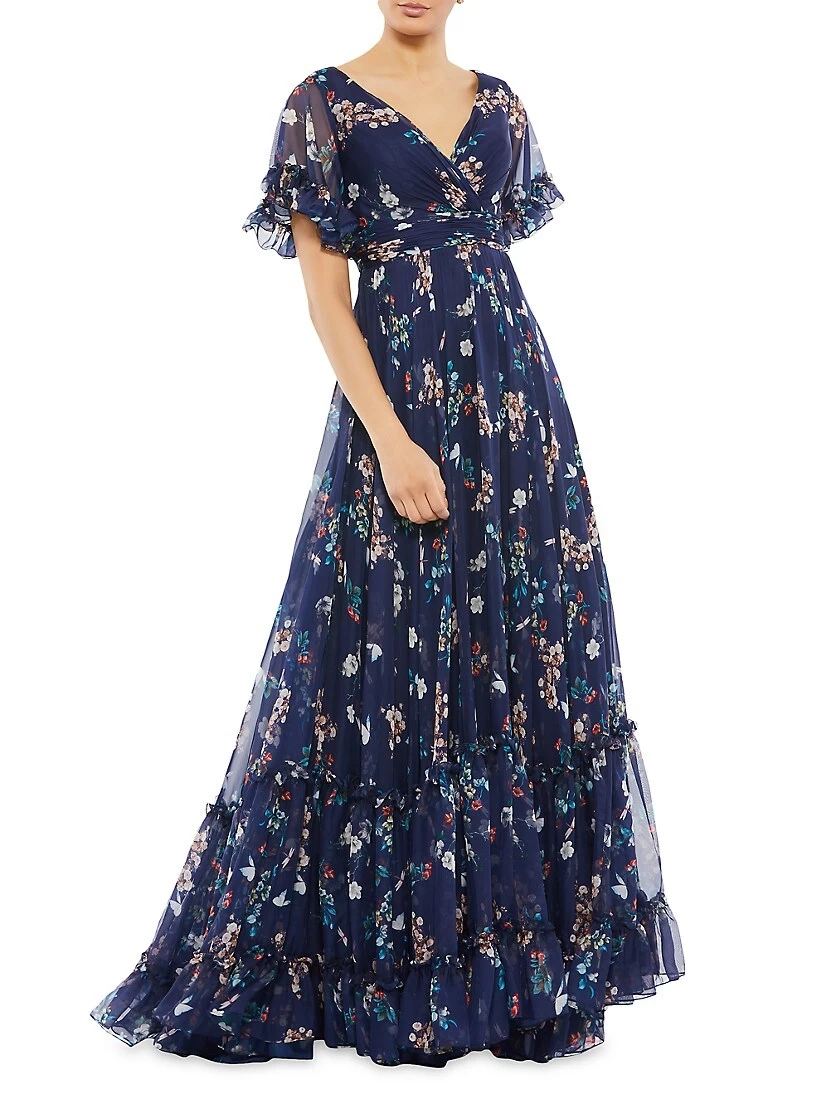 Floral Empire Waist Gown - Image 3