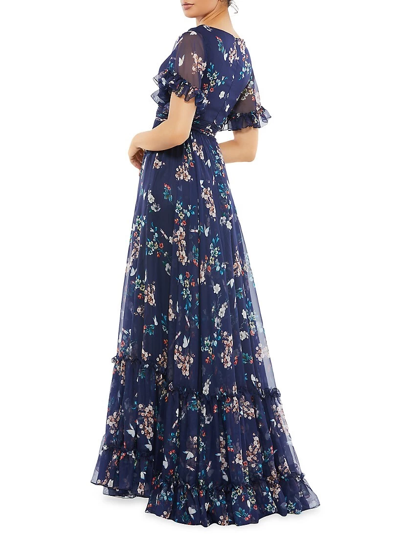 Floral Empire Waist Gown - Image 4