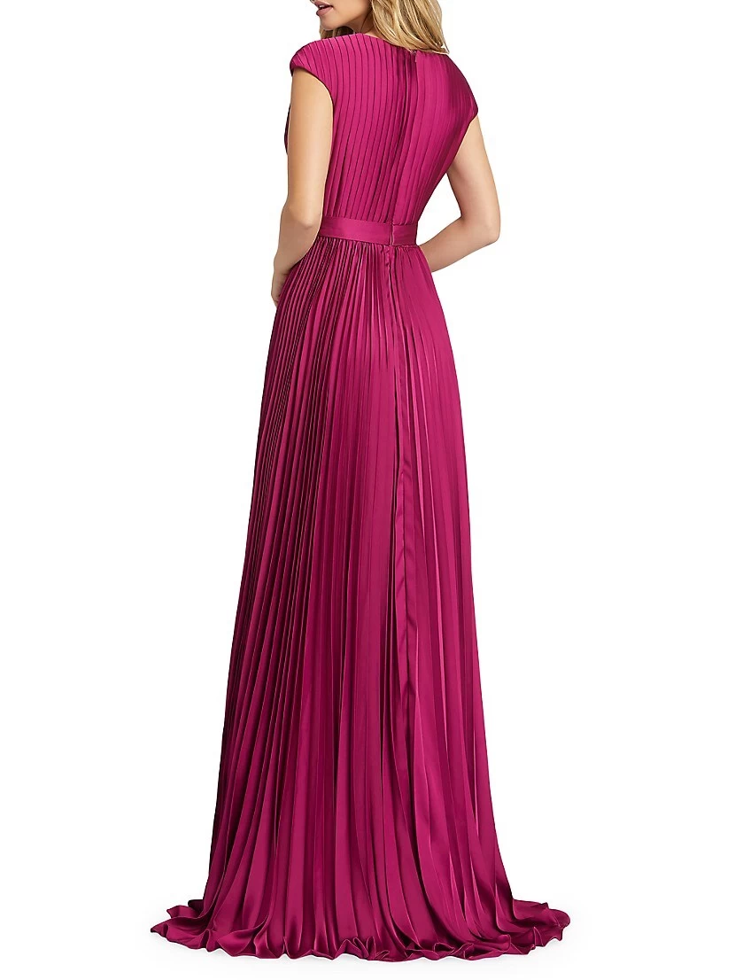 Ieena Satin Pleated Gown - Image 2