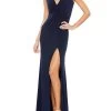 Ieena V-Neck Jersey Gown