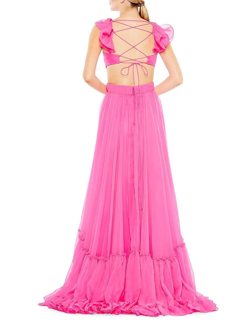 Ieena Chiffon Empire-Waist Gown - Image 3