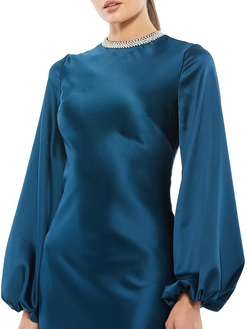 Ieena Satin Sheath Gown - Image 4