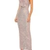 Metallic Sheath Gown