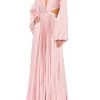 Satin V-Neck Gown