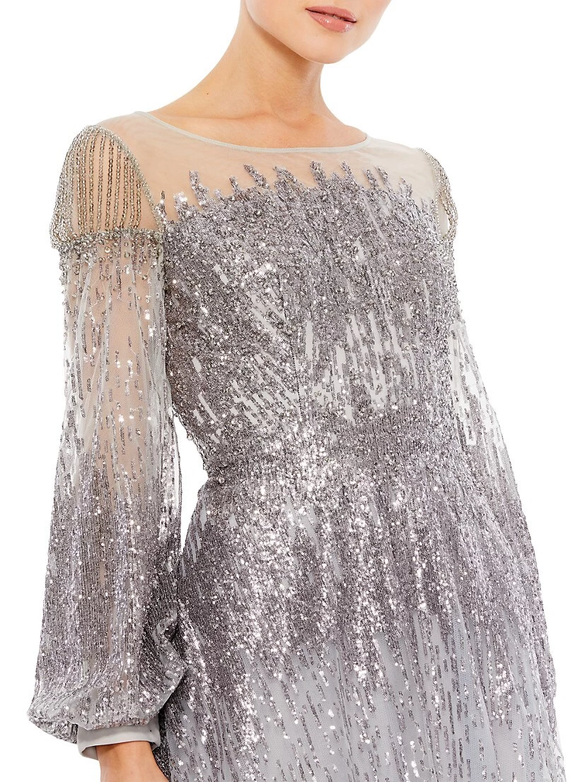 Beaded Fit-&-Flare Gown - Image 3