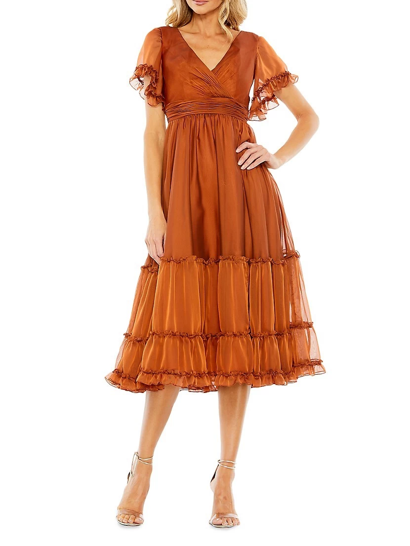 Ruffle-Trim Midi-Dress - Image 3