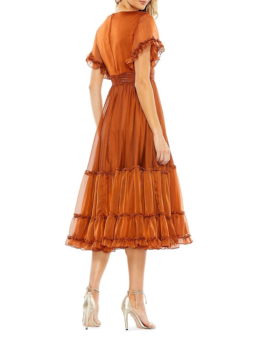 Ruffle-Trim Midi-Dress - Image 4