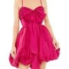Bow-Front Balloon Minidress