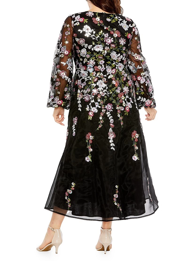 Fabulouss Embellished Tulle Midi-Dress - Image 3