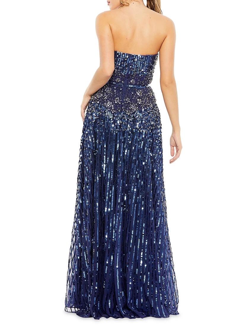 Embellished Strapless Gown - Image 3