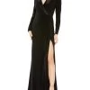 Ieena Jersey Wrap-Effect Gown