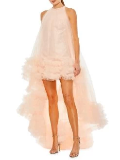 High-Low Tulle Gown