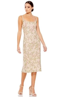 Mac Duggal - 10755 Embellished Scoop Neck Sheath Dress