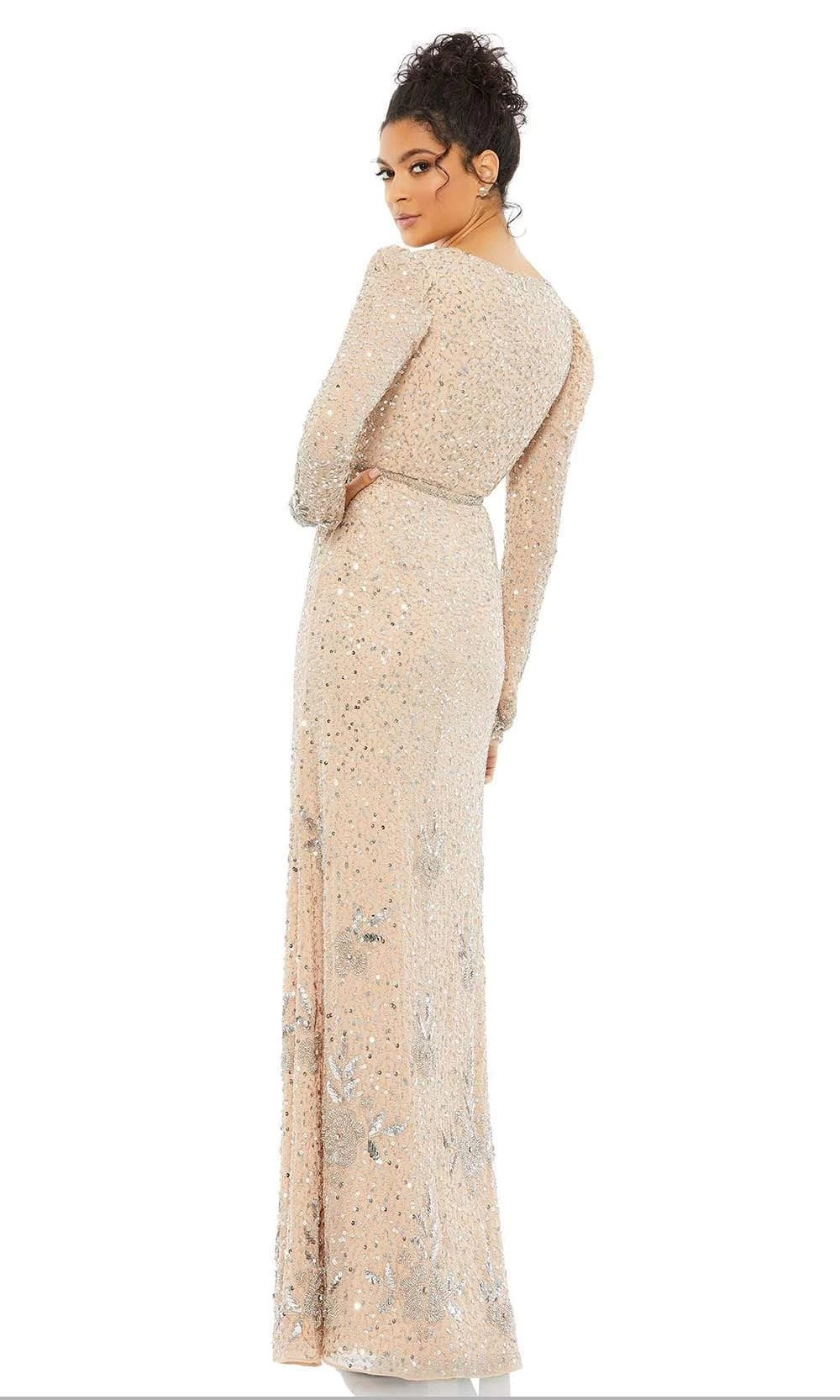 Mac Duggal - 10769 Surplice V-Neck Sheath Dress - Image 2