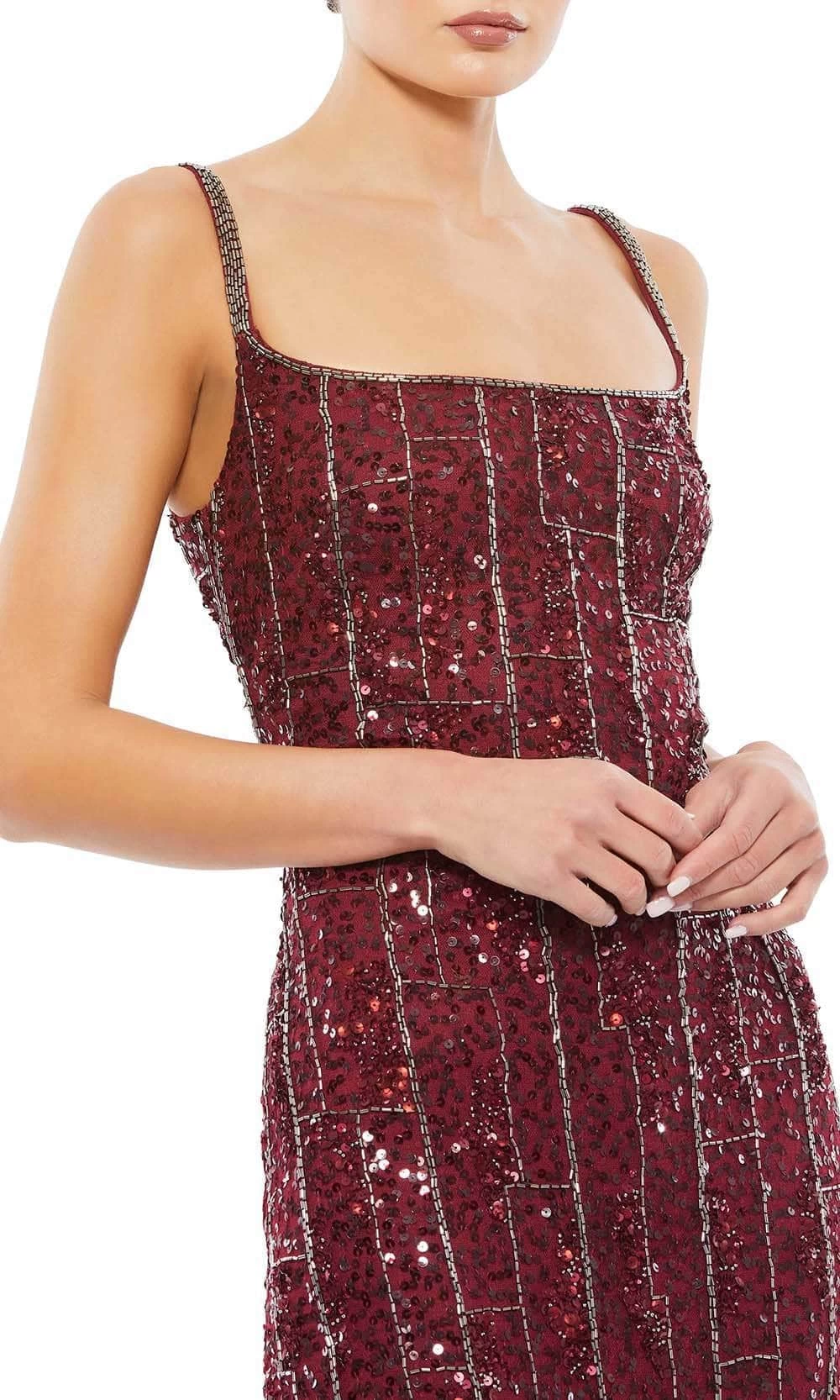 Mac Duggal 10770 - Tea Length Beaded Dress - Image 3