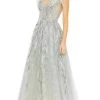 Mac Duggal 20259 - Feather Embellished Evening Dress