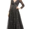 Mac Duggal 20372 - Long Sleeve Embellished Evening Dress