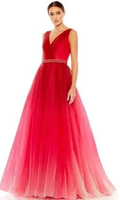 Mac Duggal 20378 - Sleeveless V-neck Long Gown