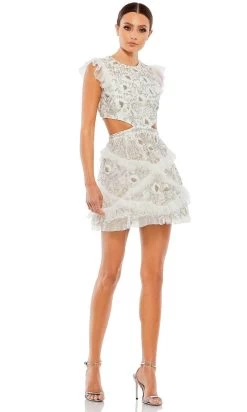 Mac Duggal 35101 - Ruffled Sleeveless Cocktail Dress