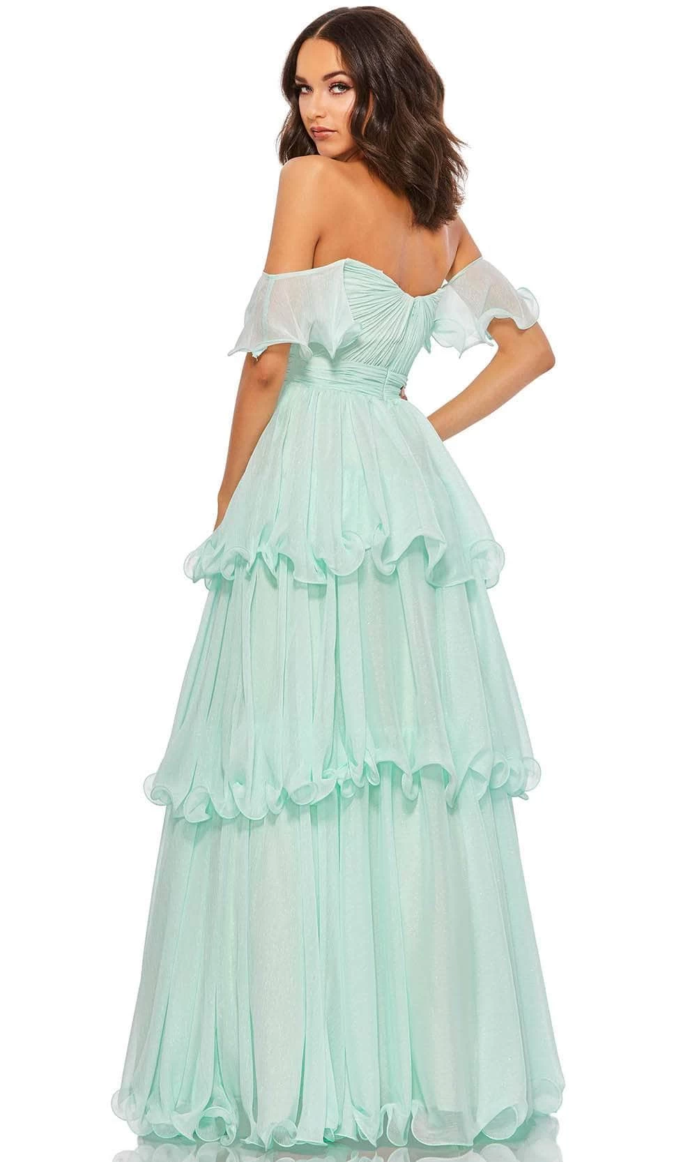 Mac Duggal 49245 - Off-Shoulder Tiered Prom Dress - Image 2