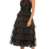 Mac Duggal 49510 - Halter Polka Dot Cocktail Dress