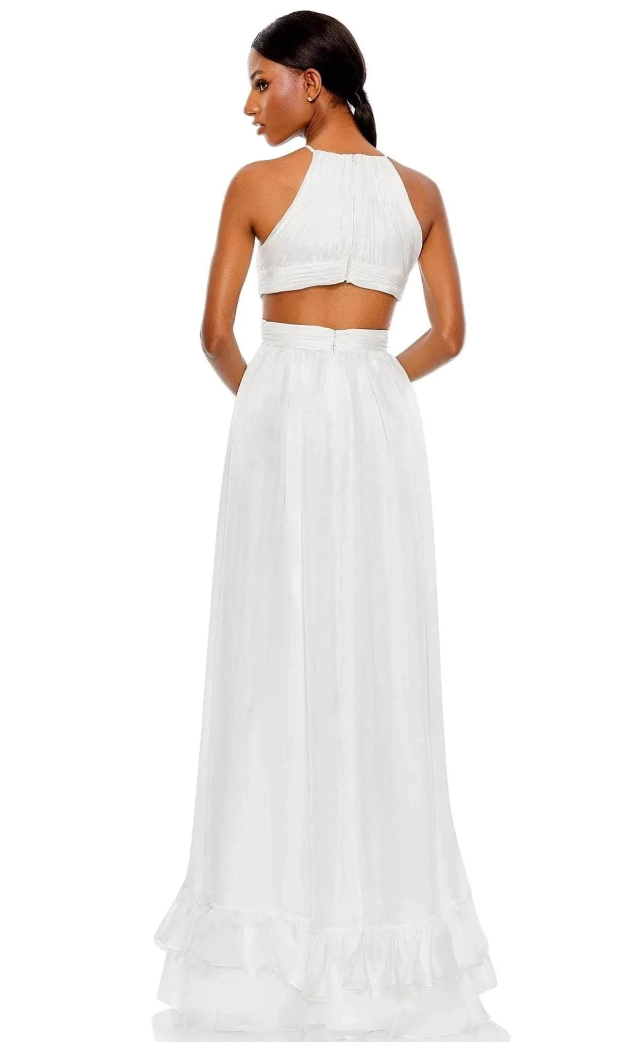 Mac Duggal 49530 - Halter Neck Side Cut-Out Long Dress - Image 2