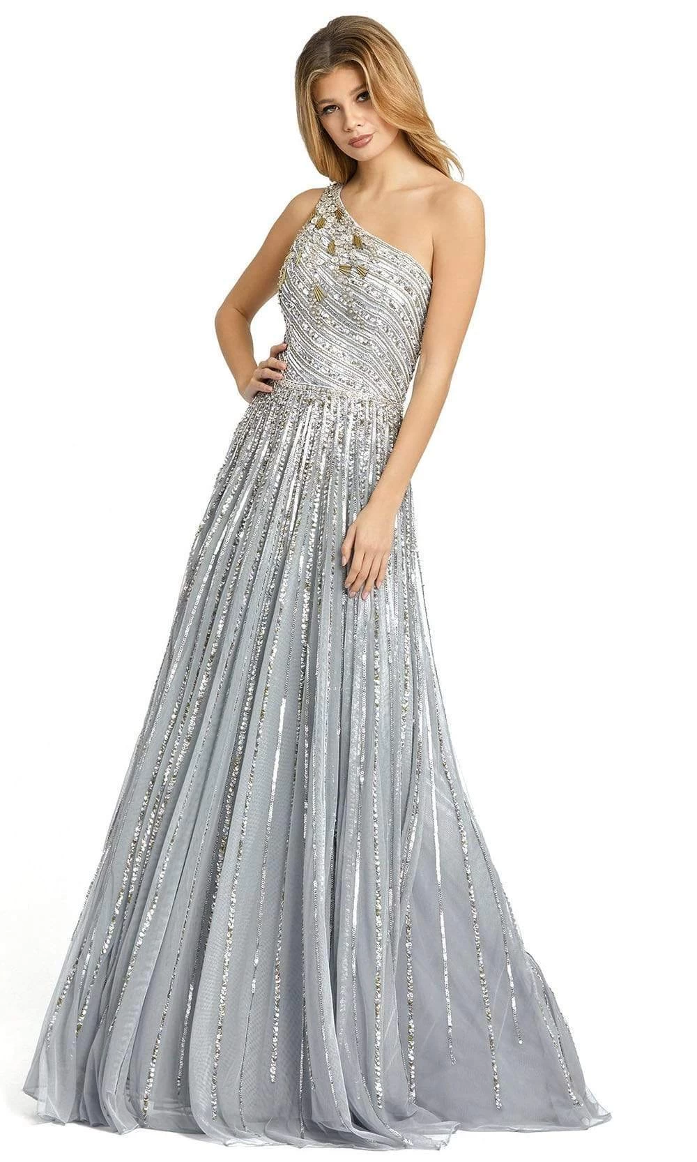 Mac Duggal - 5220 Embellished Asymmetric A-Line Gown
