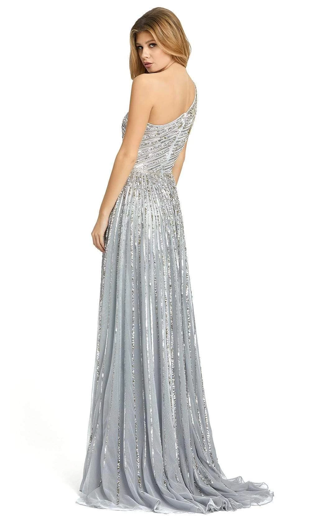 Mac Duggal - 5220 Embellished Asymmetric A-Line Gown - Image 2