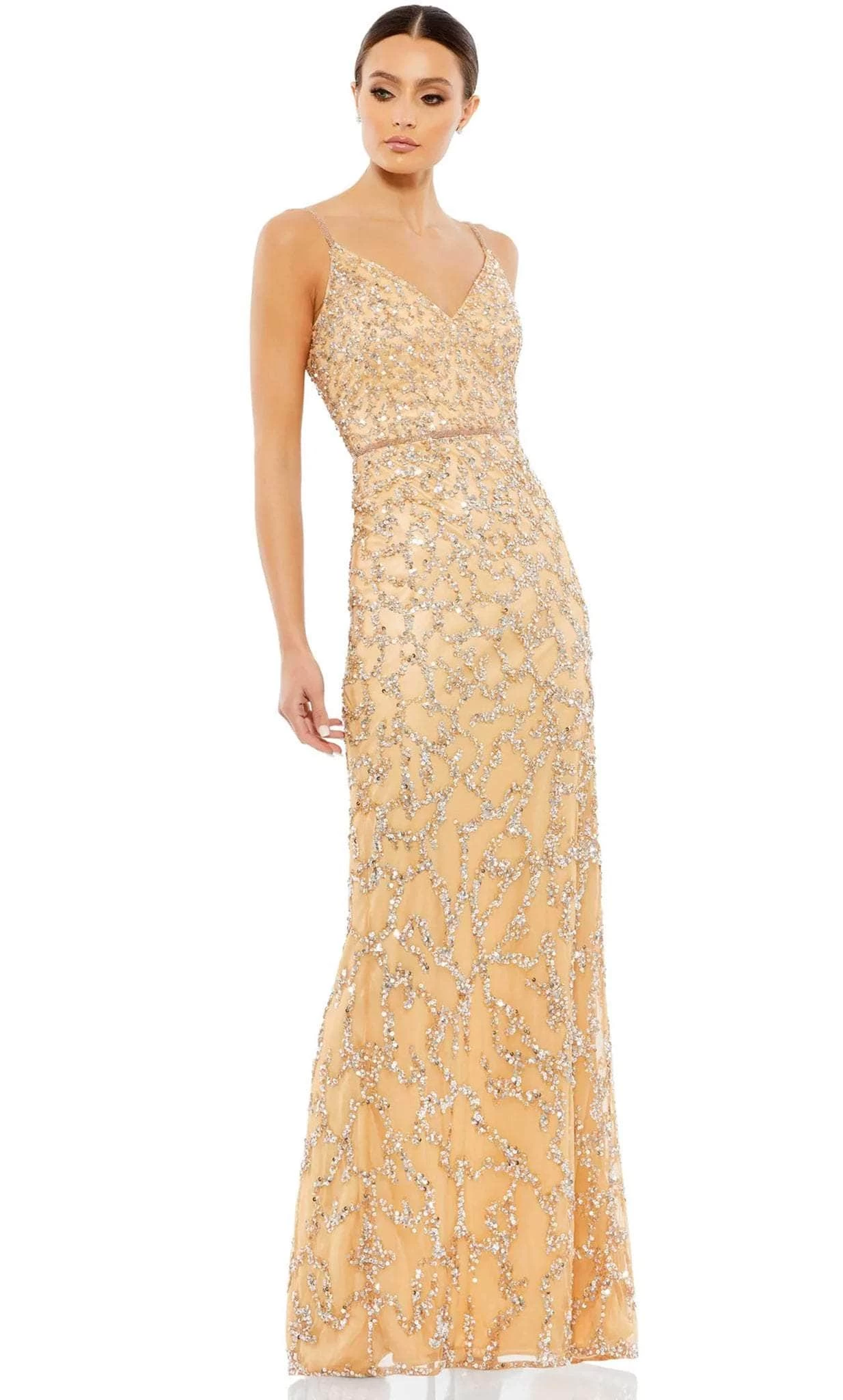 Mac Duggal 5481 - Sleeveless V-Neck Evening Dress - Image 4