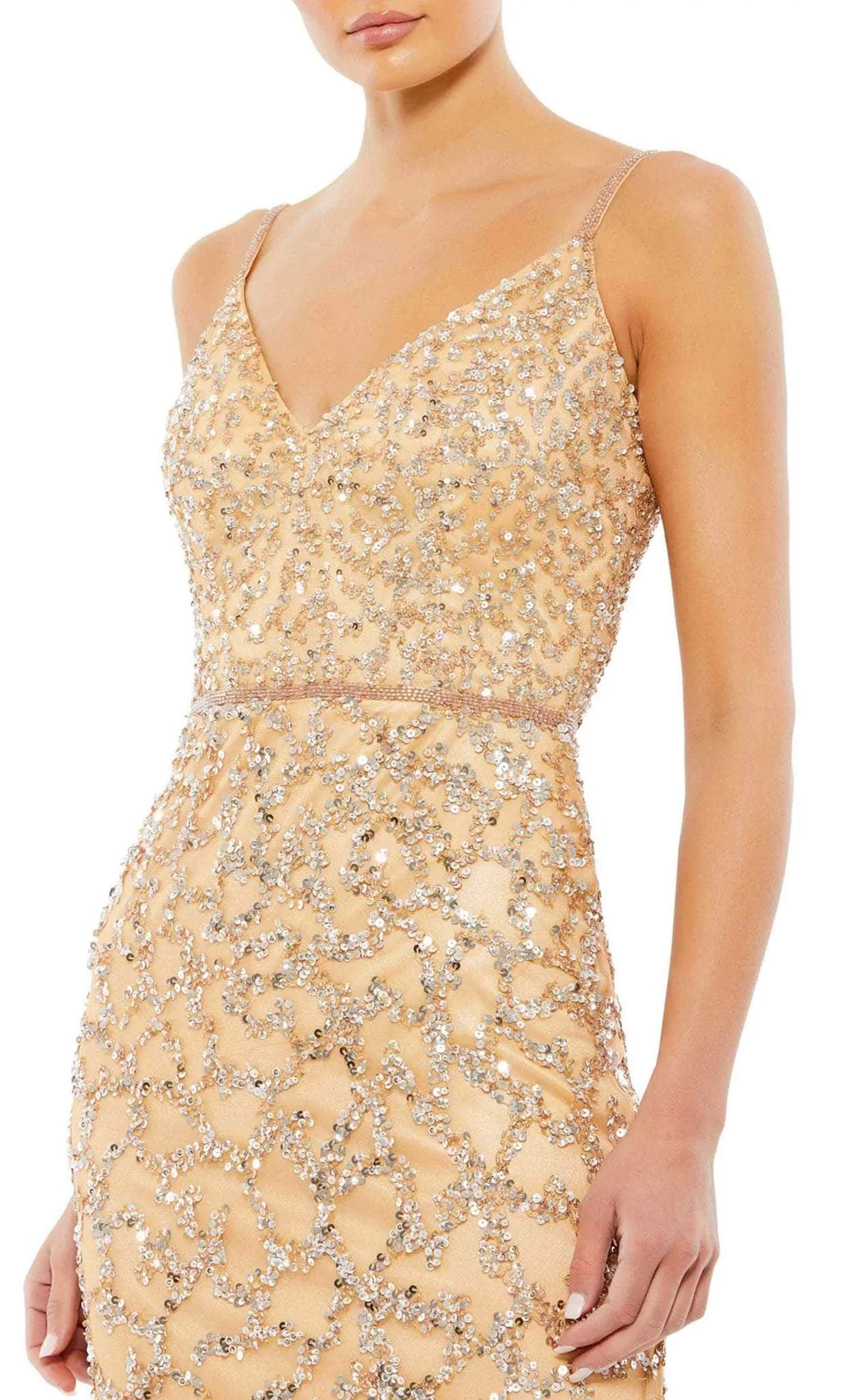 Mac Duggal 5481 - Sleeveless V-Neck Evening Dress - Image 5