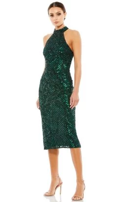 Mac Duggal 5535 - High Halter Cocktail Dress | Couture Candy