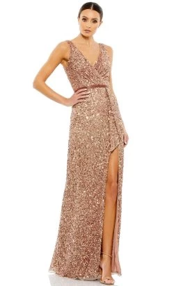 Mac Duggal 5539 - Sequin Ornate Wrap Evening Dress