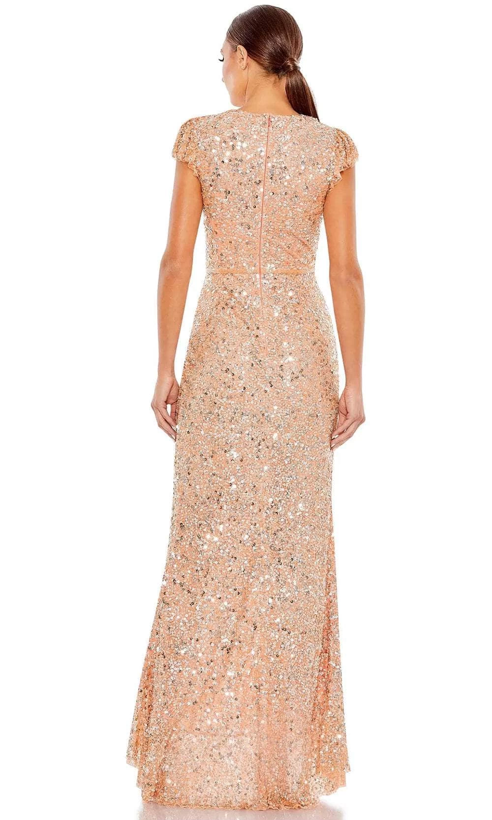 Mac Duggal 5631 - V-neck Sequin Evening Dress - Image 6