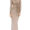 Mac Duggal 5641 - Long Sleeve Embellished Evening Dress