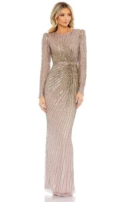 Mac Duggal 5641 - Long Sleeve Embellished Evening Dress