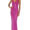 Mac Duggal 5674 - Ruffled V-Neck Prom Dress