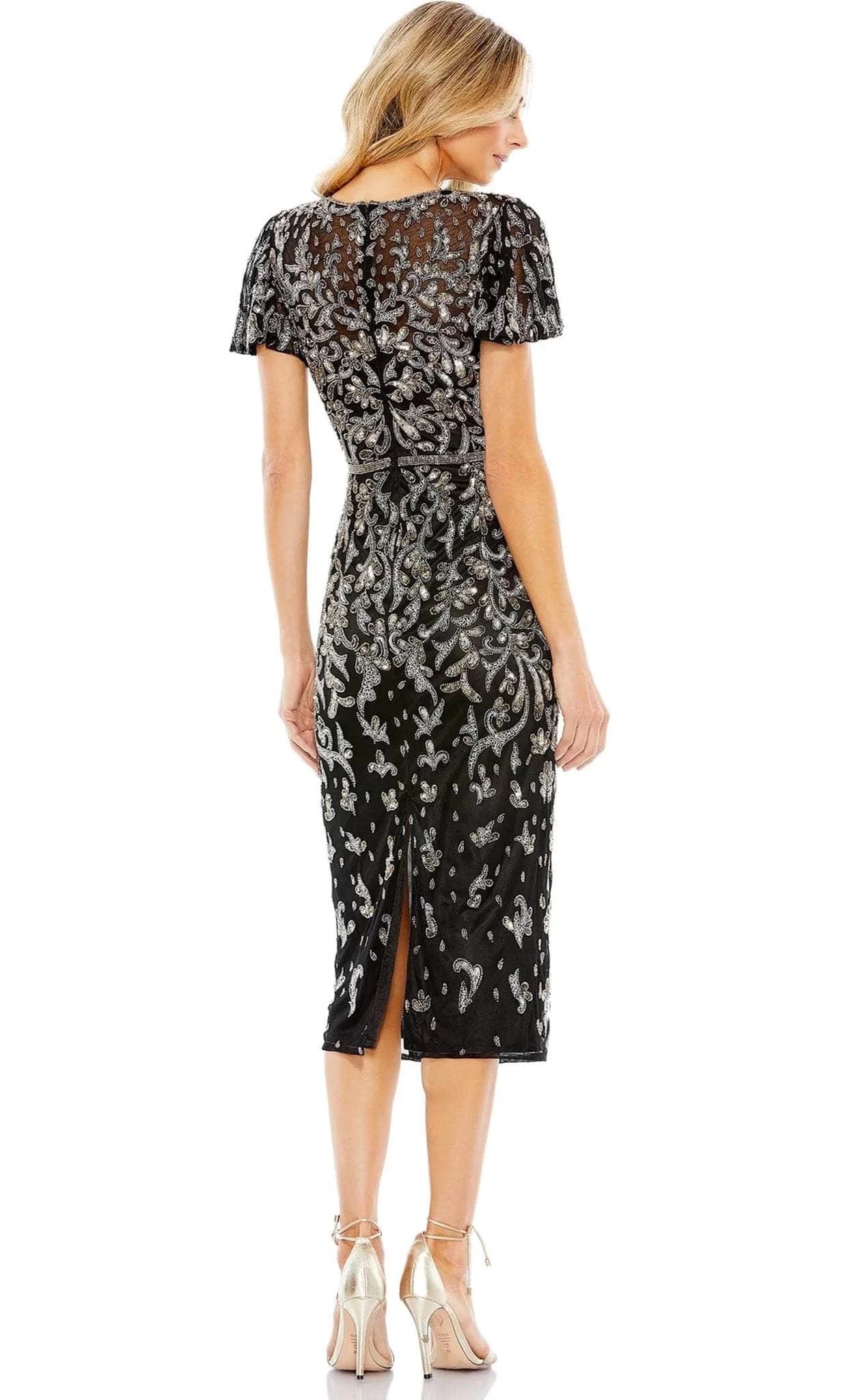 Mac Duggal 5727 - Beaded Jewel Neck Prom Dress - Image 2