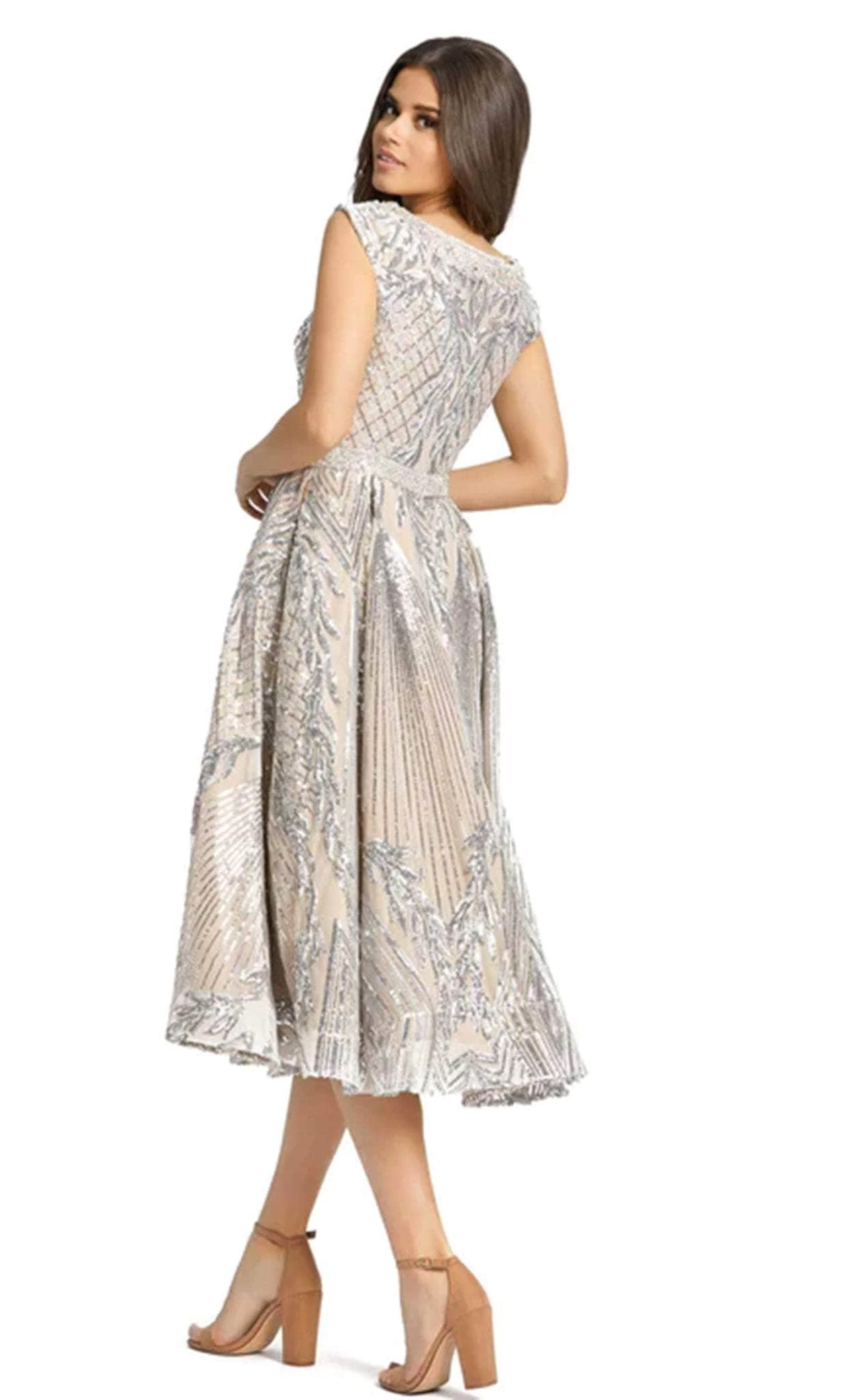 Mac Duggal 67533 - V-Neck Embellished Dress - Image 3