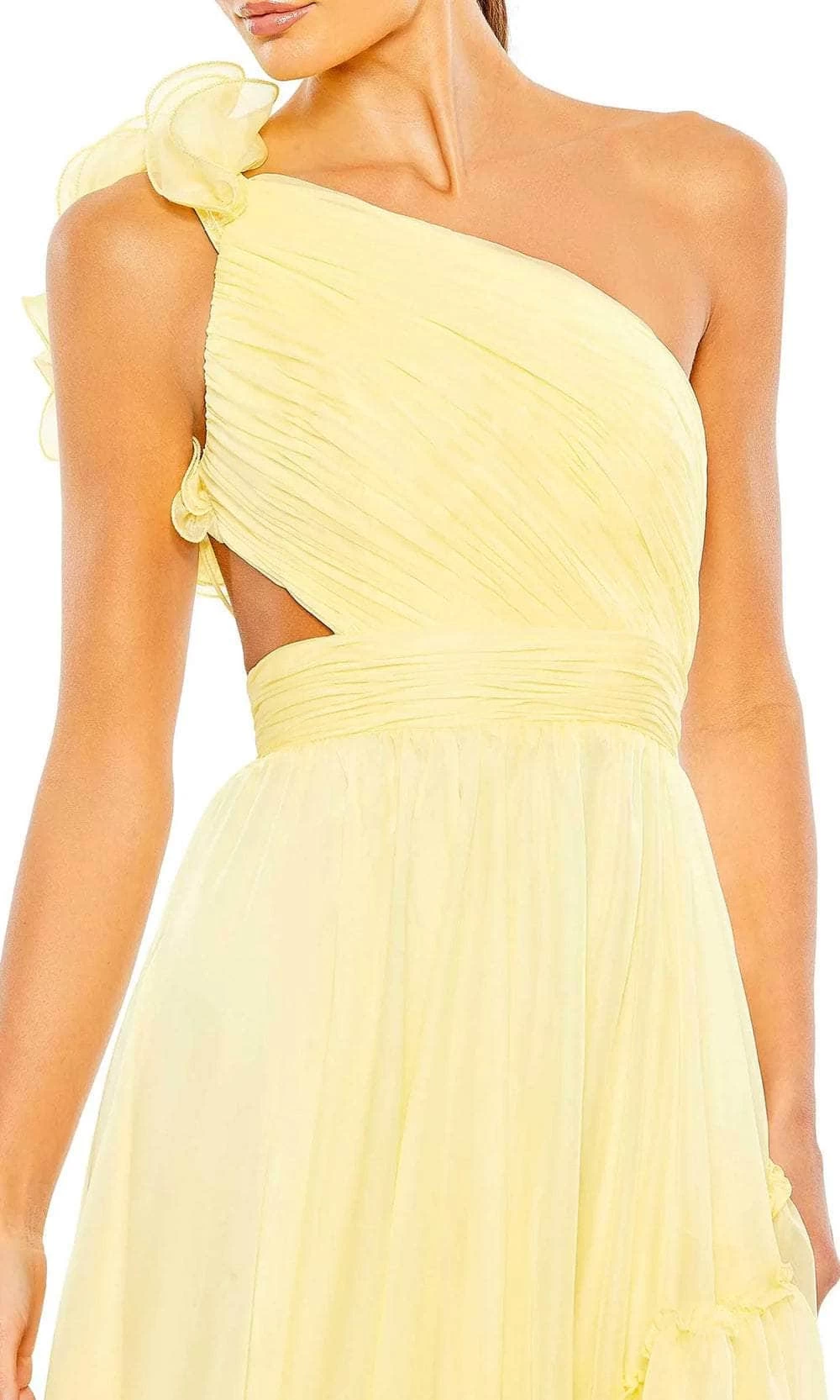 Mac Duggal 67989 - Asymmetrical Pleated Prom Dress - Image 5