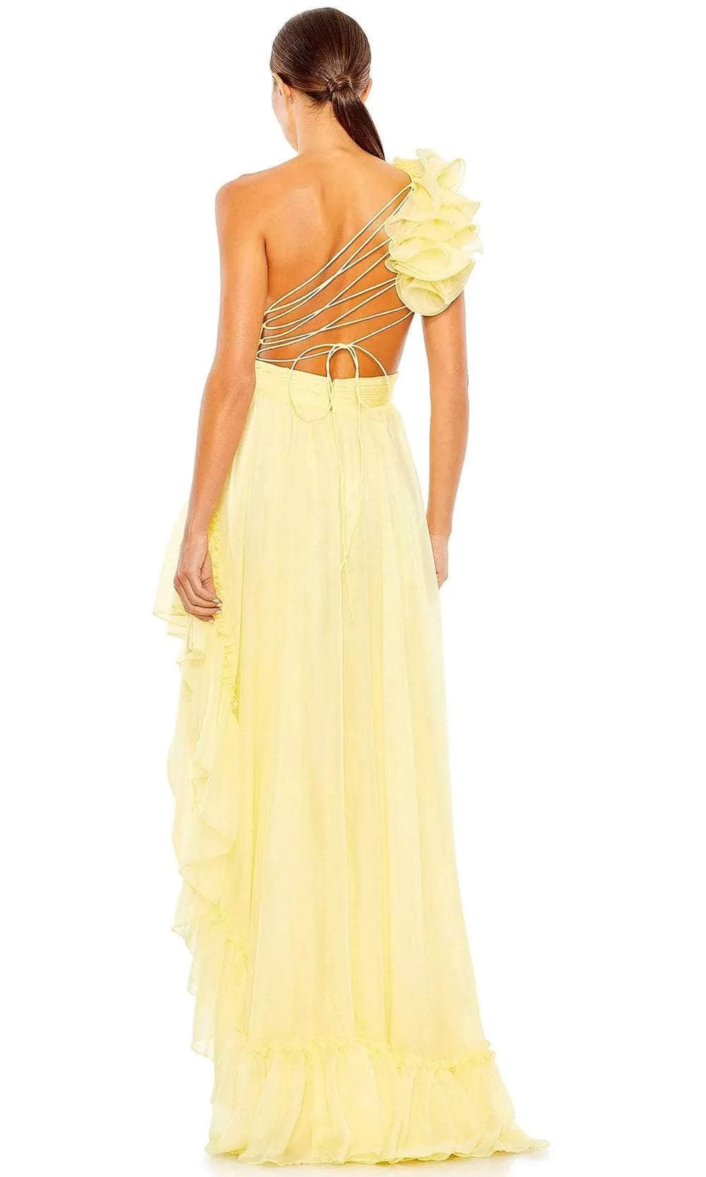 Mac Duggal 67989 - Asymmetrical Pleated Prom Dress - Image 6