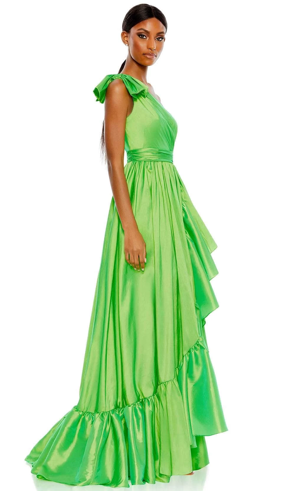 Mac Duggal 68027 - Asymmetrical One Sleeve Long Dress - Image 3