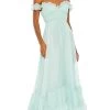 Mac Duggal 68086 - Off Shoulder Ruffled A-Line Prom Dress