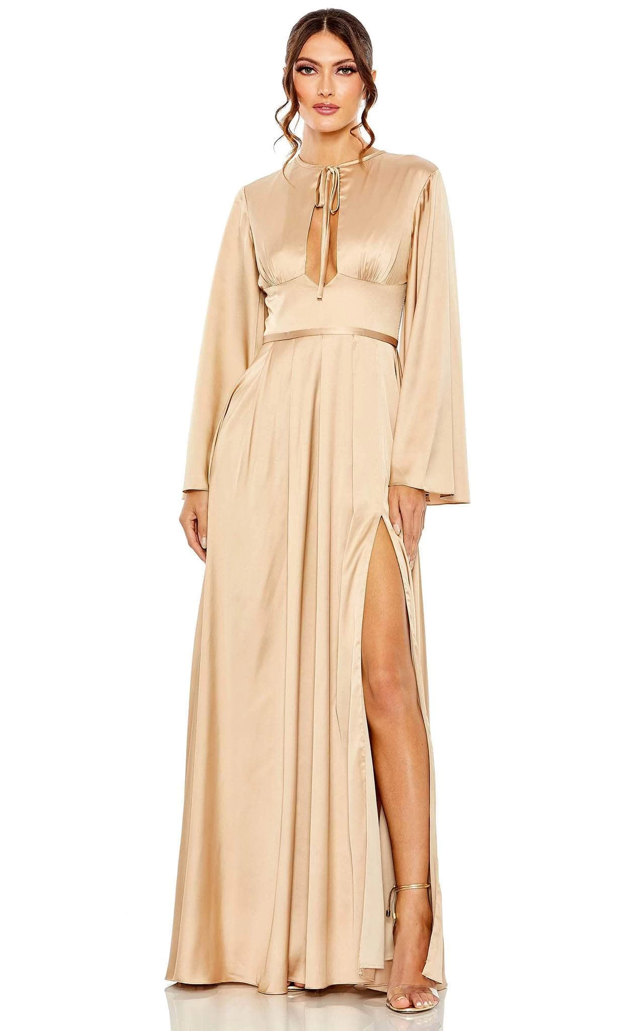 Mac Duggal 68308 - Long Sleeve A-line Evening Dress - Image 4