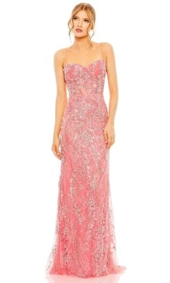 Mac Duggal 68511 - Beaded Floral Sweetheart Evening Dress