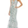 Mac Duggal 79297 - Sleeveless Embroidered Prom Dress