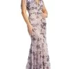 Mac Duggal 79301 - Embroidered V-Neck Evening Dress