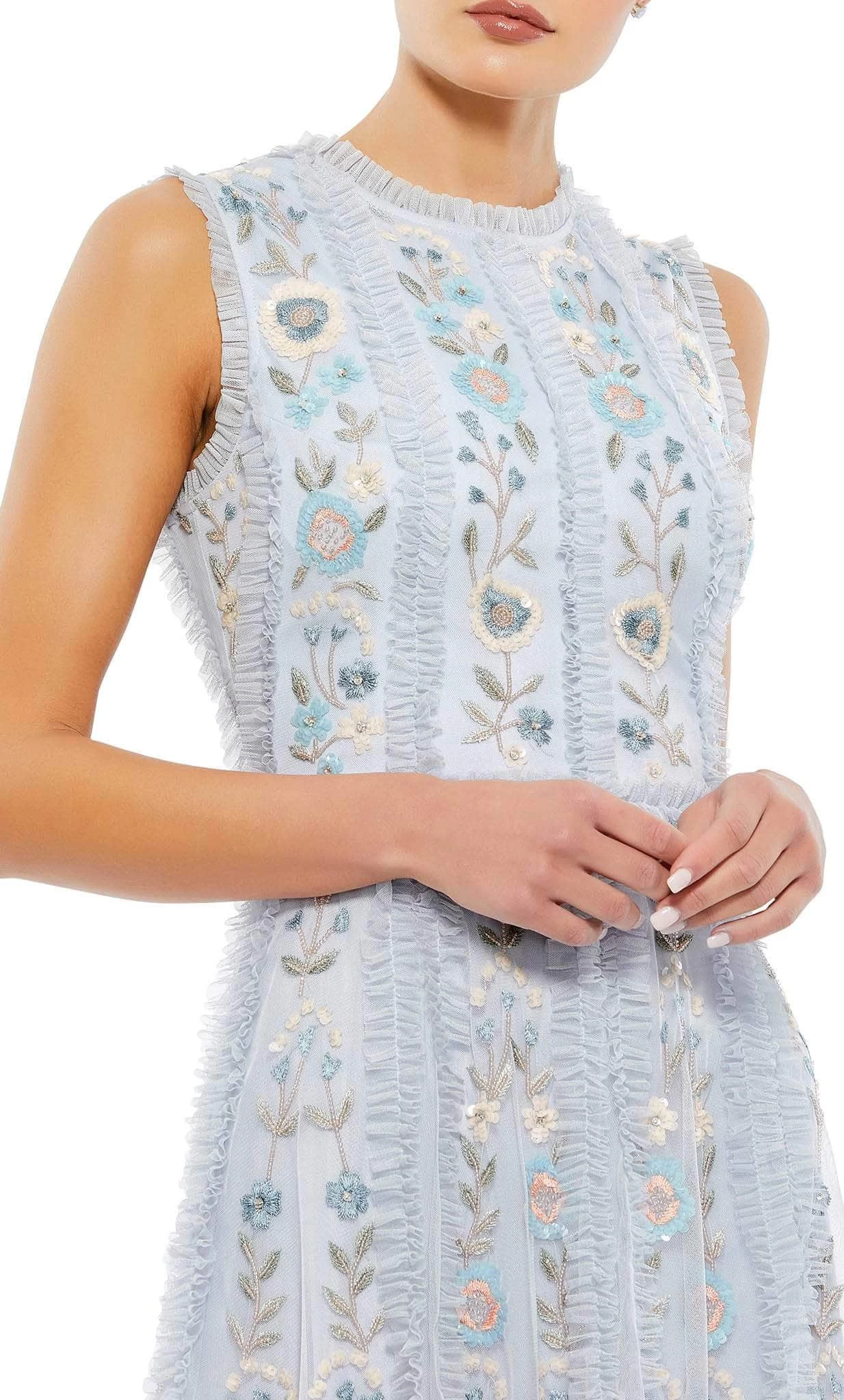 Mac Duggal 9135 - Embroidered A-Line Cocktail Dress - Image 6