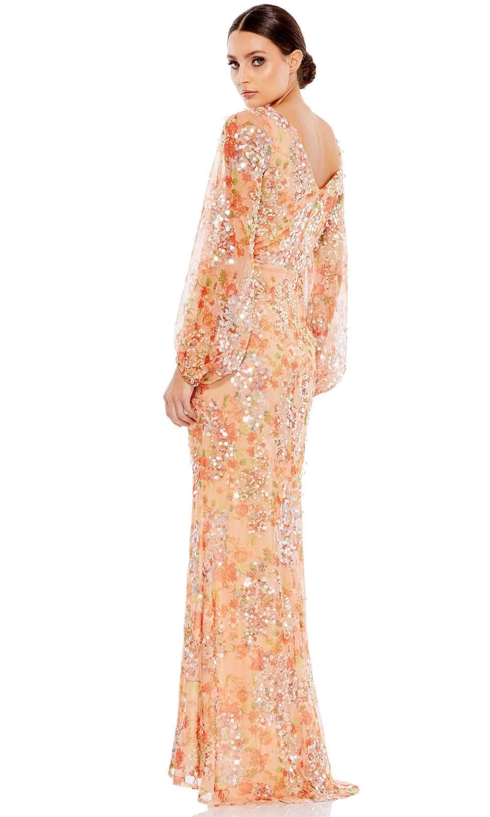 Mac Duggal 93547 - Long Sleeve Bateau Neck Long Dress - Image 2